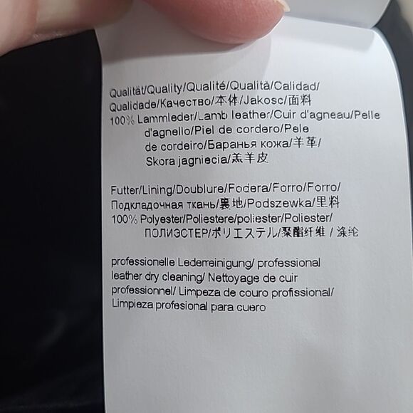 🚩Softest Boss High Waisted Raspberry Sheap Leather Pencil Skirt Size0 - Picture 11 of 12